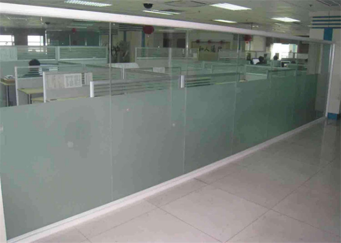 Safety Sandblasted Frosted Glass Panels 3mm - 12mm Thickness For Doors