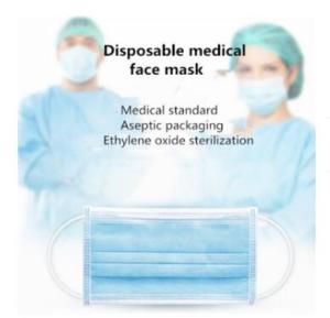 Wholesale Hospital Clinical Surgical Disposable Mask , Non Woven Fabric Mask Anti Dust from china suppliers