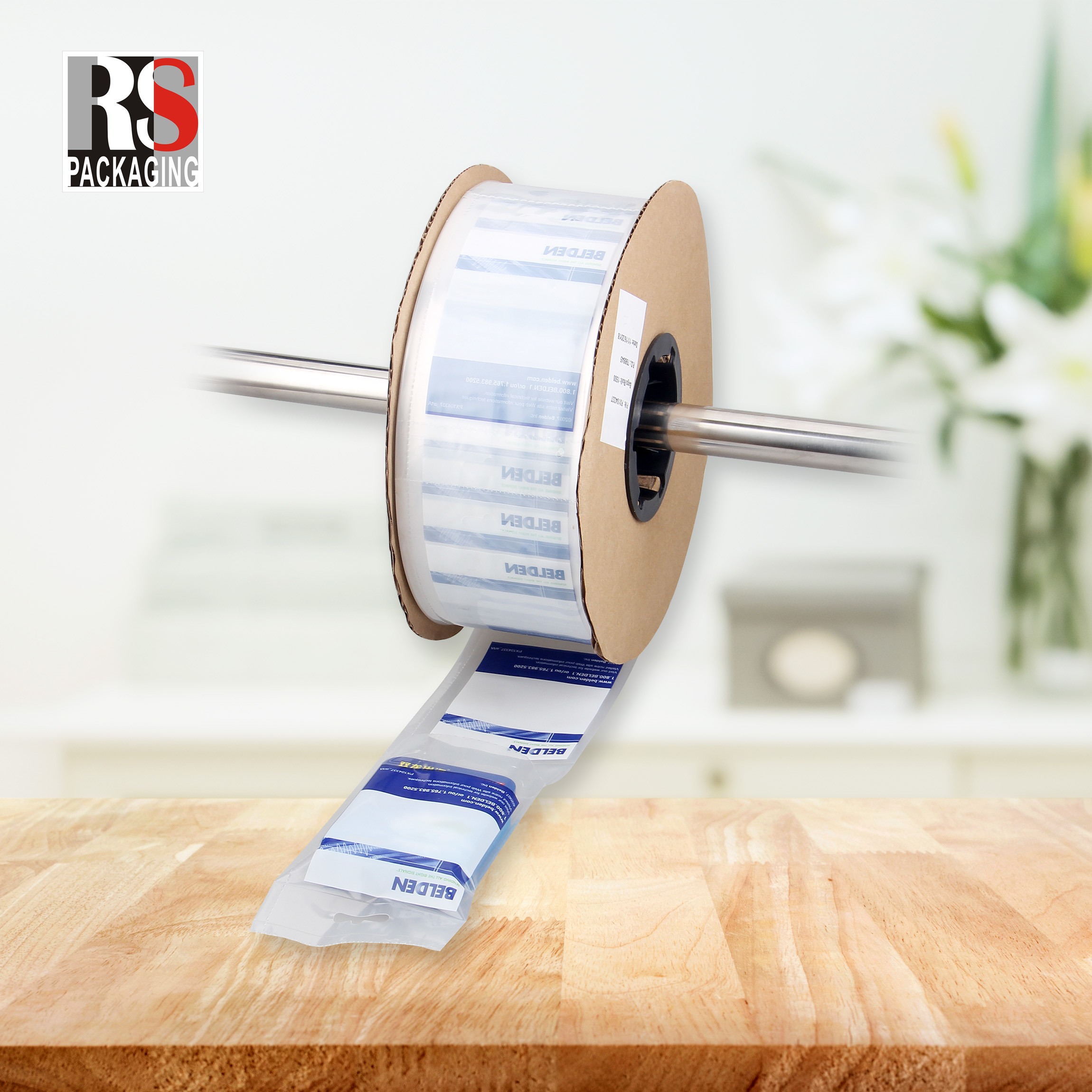 Fan Folded Perforated LDPE Poly Bags On A Roll Auto Bags For Shoes Clothing