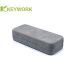 Square Grey PU Leather Metal Optical Glasses Case Packing Sunglasses Box Set Bag