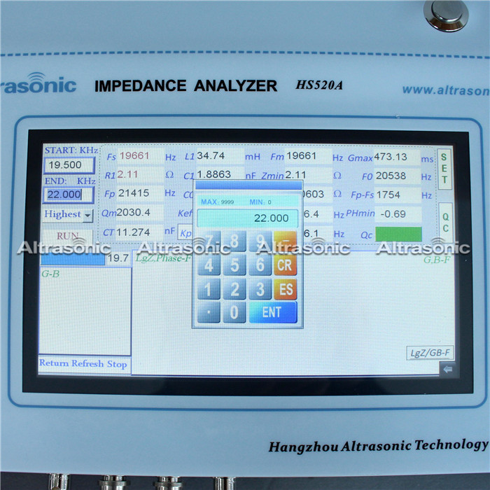 Ultrasonic Impedance Tester For Transducer Ceramic Horn