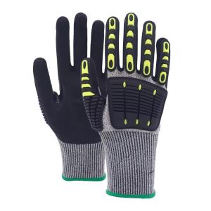 Wholesale Washable Nitrile Palm Coated Work Gloves , Touchscreen Cut Resistant Gloves Mechanic from china suppliers
