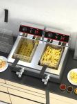 Double Tank 13L 13L Electric Donut Fryer Stainless Steel Deep Fryer for Making