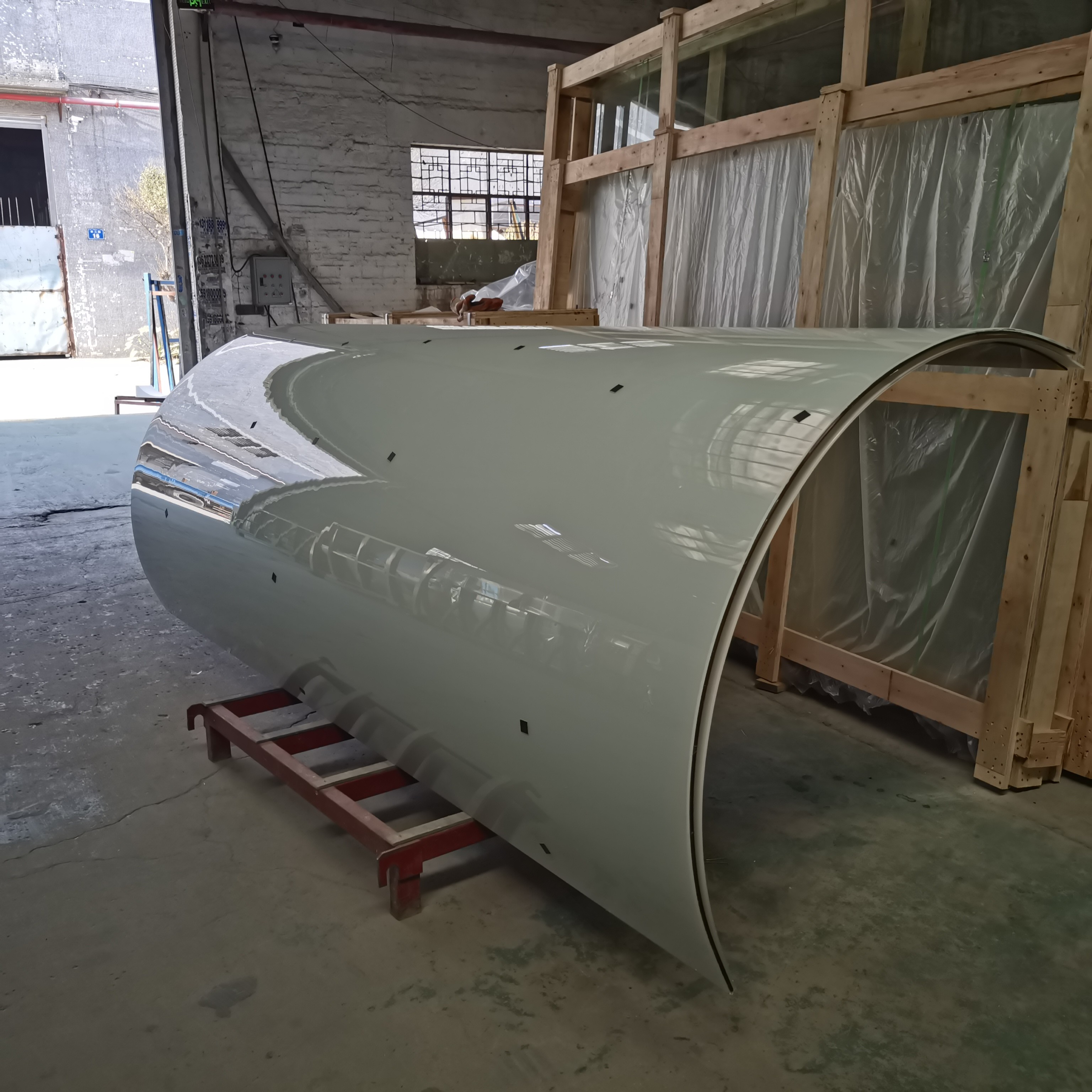 Huge Over Size Toughen Building Tempered Glass Lamianted Glazing For Wall Window