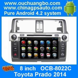 Wholesale Ouchuangbo Car DVD Radio GPS Navi for Toyota Prado 2014 3G Wifi USB Stereo Android 4.2 System OCB-8022C from china suppliers