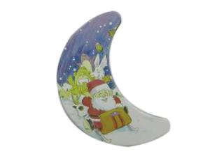 Wholesale Metal Empty Christmas Gift Boxes , Moon Shaped Box For Food Package from china suppliers