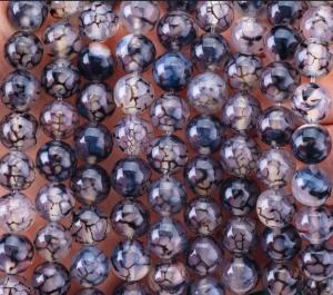 Wholesale Black Dragon Veins Agate Loose Bead Strands Semi Precious Stone for DIY Jewelry Making from china suppliers