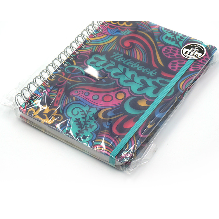Spiral Bound Journal Spiral NoteBook Printing Plastic PVC Cover 148*210mm