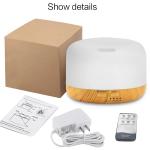 12W Portable Small Size 300ml Wood Grain Ultrasonic Air Humidifier Aroma