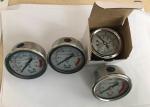Stainless Steel Oil Filled Pressure Gauge for Water Treatment Back Connection