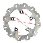 245mm Thickness Rear Brake Disc Rotor for Yamaha FZ6 600 FZ6 Fazer 600 Road