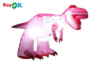 Wholesale Pink 4m Inflatable Cartoon Characters Advertising Dinosaur Damp Proof from china suppliers