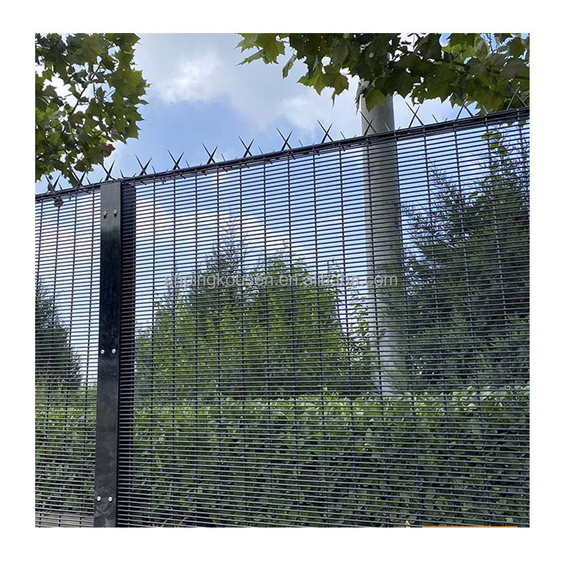 High Security Durable 358 Clear Vu Anti Climb Fence with Pvc Coated Steel Construction
