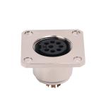 Copper CuZn M16 Square Flange Connector 60V 7A M16 Waterproof Connector