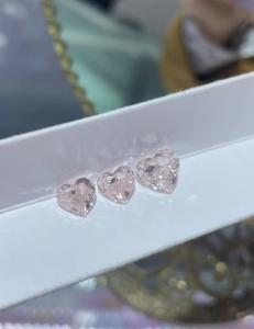 Wholesale Heart Pink Diamonds Cultivated Lab Grown Diamond for Necklaces Rings Pendant from china suppliers