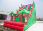 Outdoor Giant Inflatable Forest Park Theme Dry Slide Vivid Animals Around For
