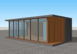 Single Storey Concrete Prefabricated Homes House Acoustic Insulation Gray Color