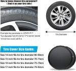 17 Inch Spare Tire Cover PVC Leather Waterproofs Dust-Proof Universal Spare
