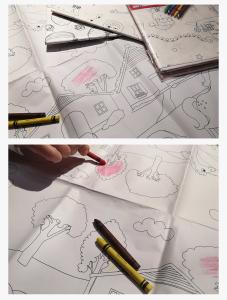 Wholesale DIY Party Paper Tablecloth For Kids Drawing Graffiti Art Tablecloth Large from china suppliers