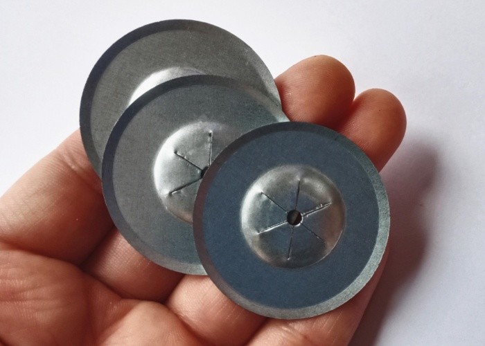1.5 Inch Galvanized Steel Insulation Self Locking Washer For Fixing Insulation Pins