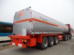 45000 Liters 3 Axle Fuel Delivery Tank Truck , Oil Tanker Truck Carbon Steel