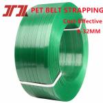 PET Plastic Strap Pack Belt Strapping 9-32mm Embossed green black color with