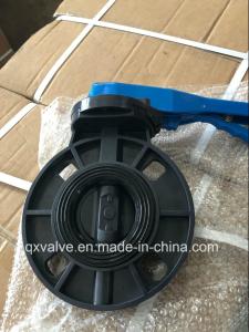 Wholesale EPDM Rubber PVC Butterfly Valve with DIN JIS ANSI Standard and 316 Carbon Steel Stem from china suppliers