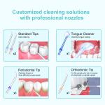 300ml Cordless Water Flosser Effective Dental Care with IPX7 Waterproof and