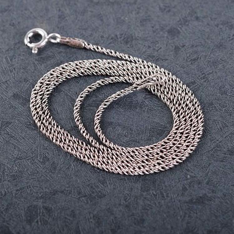 Vintage Jewelry 925 Silver Green Agate Marcasite Drop Pendant Necklace 18 Inches (JA1674GREEN)