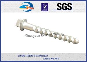 Wholesale High Tensile Grade 4.6 Railway Sleeper Twist Spike Spirial Screws HDG Q235 from china suppliers