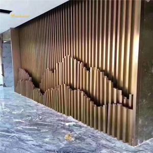Wholesale Stainless Steel Room Divider Bronze Hailrine Decoration Hotel Lobby Project List from china suppliers