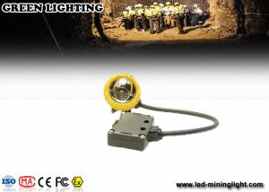 Wholesale 376G Yellow Water Proof Underground Led Miners Cap Lamp With 8000lux Strong Brightness from china suppliers