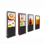 Park Big Outdoor Digital Totem Floor Stand 85 Inch Sunlight Viewable Explosion