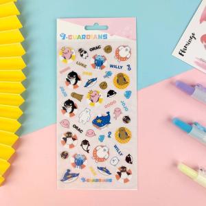 Wholesale Cartoon Abnormal Shape Waterproof Transparent Sticker CMYK PVC Vinyl Sticker from china suppliers