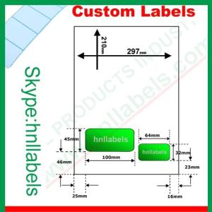 Wholesale Integrated Labels EU Version Type19 100mm*45mm &amp; 64mm*32mm Laser Sheet from china suppliers
