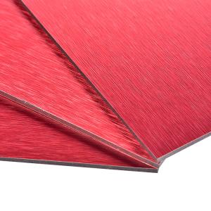 Wholesale 1220mm Brushed Aluminum Composite Panel Impact Corrosion Resistant from china suppliers