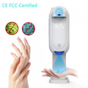 China 1100ml Capacity Hand Sanitizer Dispenser Thermometer With 12 Countries Language on sale
