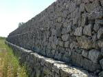 Plastic Coated Stone Cage Wire Mesh / 4.0mm Gabion Welded Wire Mesh