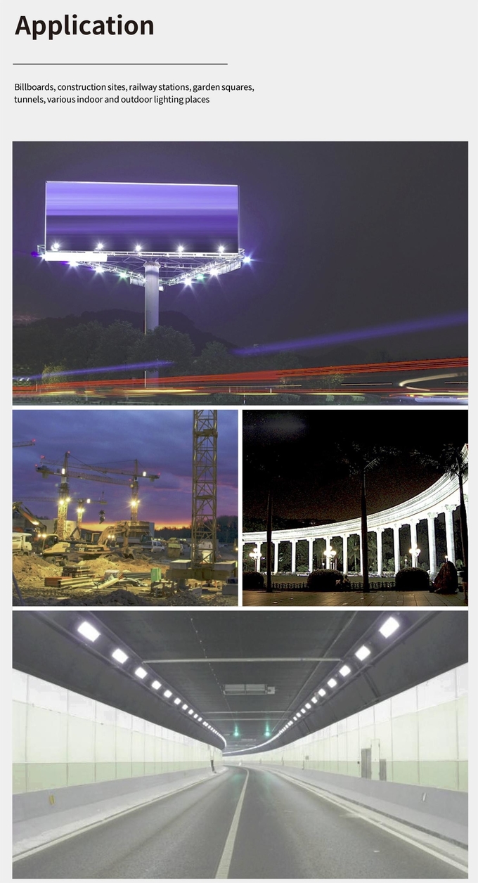 IP65 Tower Crane Lights Industrial High Bay Lighting AC85-265V