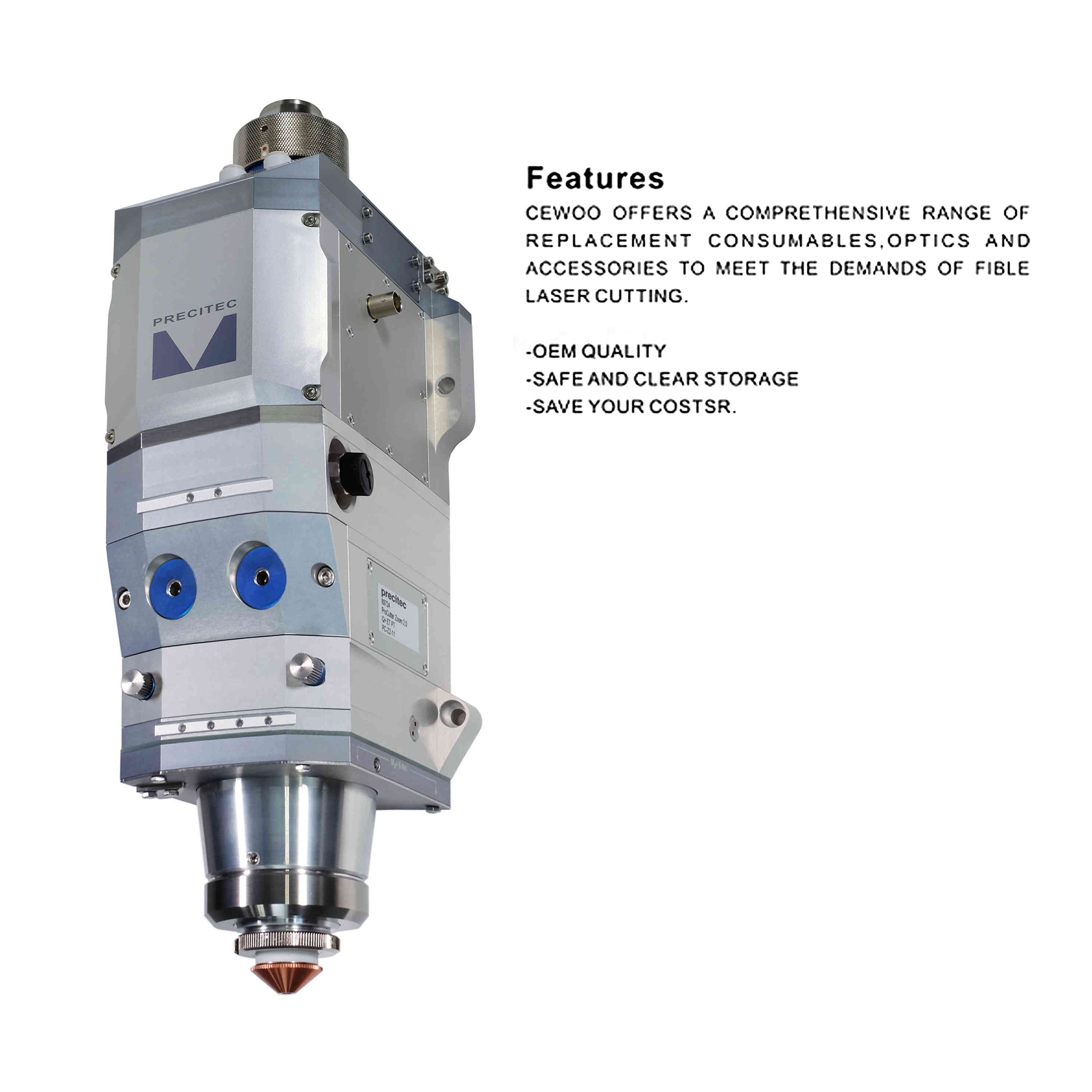 Raytools Laser Nozzle For Raytools 3D Cutting Head CNC Fiber Laser Cutting Parts
