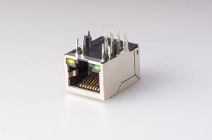 Wholesale Side Entry Vertical RJ45 Jack Integrated 10 / 100 / 1000 Magnetics from china suppliers