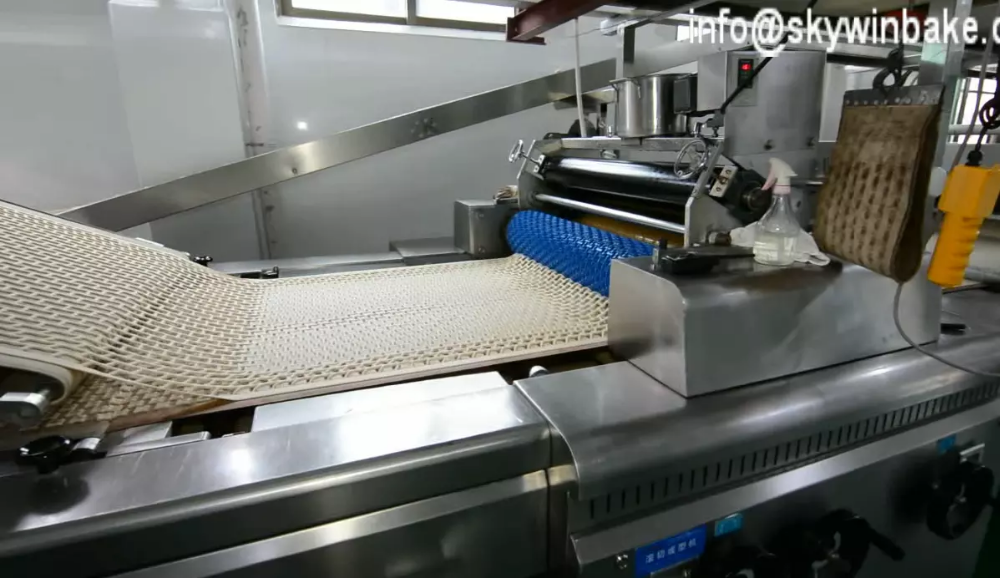 100kg-1800kg/Hr Chocolate Filled Bear Biscuit Processing Line