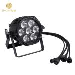 IP65 7x18w RGBWAUV LED Par Can Lights 6in1 Outdoor Uplights For Night Club