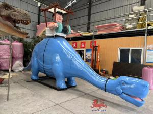 Wholesale Fiberglass Cartoon Dinosaur Animatronic Ride on Dinosaur from china suppliers