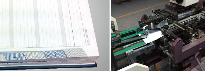 Fully Auto Diaries Notebooks Index Tab Cutting Machine China Maufung Machinery MF-PBM350