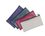 ROSH Recyclable PVC Pu Leather Zipper Bank Bags For Coins Money