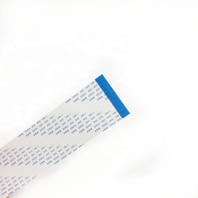 White Copper Conductors FFC Flexible Flat Cable for Machine OEM ODM RoHS Compliant
