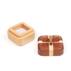 Wholesale Wooden box with lid ring box Wedding diamond ring jewelry gift box from china suppliers