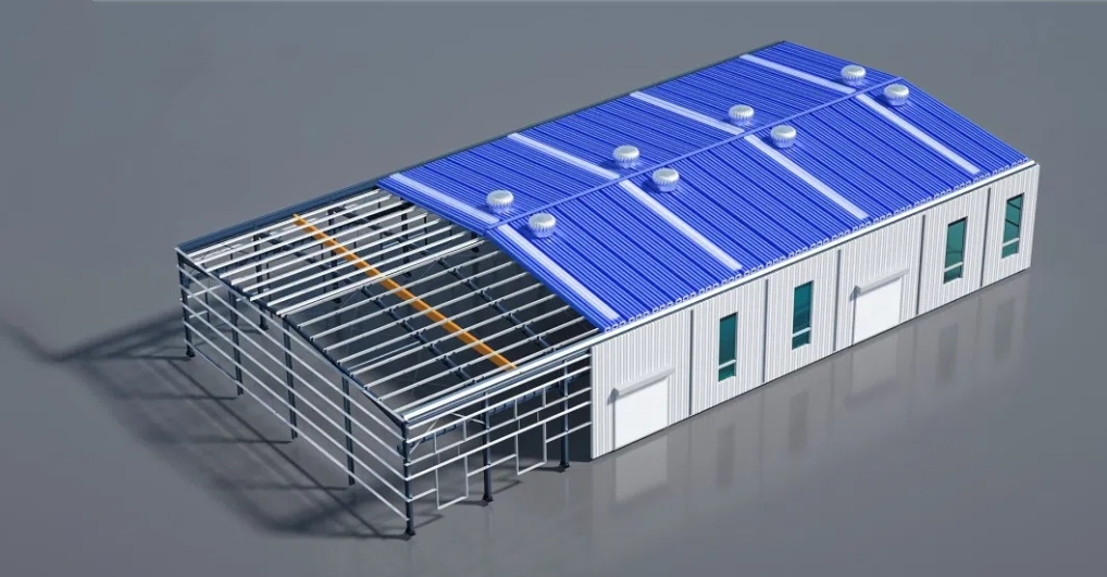 Steel Structure Portable Metal Frame Hangar Warehouse Free Architectural Design
