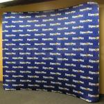 Reusable Trade Show Banner Stand Single Double Sided Fabric Printing EZ Tube